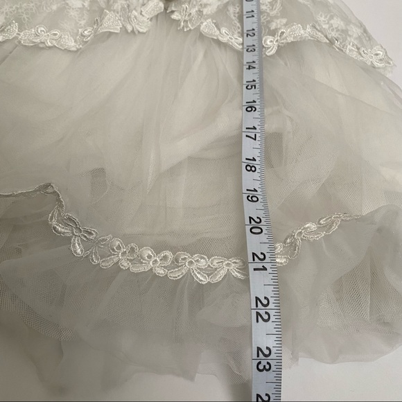 Jazz Style Size 13 Lace White Holiday Special Occasion Formal Flower Girl Dress - Picture 9 of 9